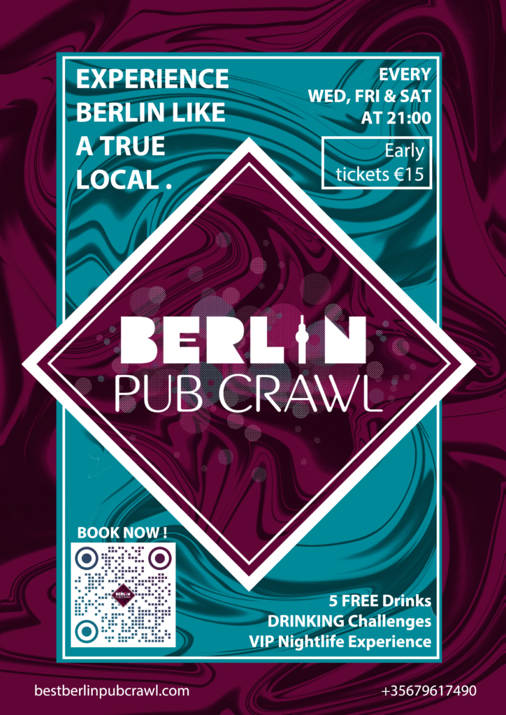 berlin pub crawl poster
